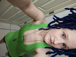 Blue dreads